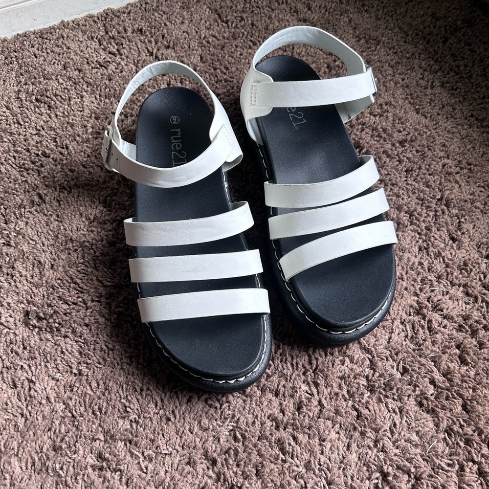 White sandals